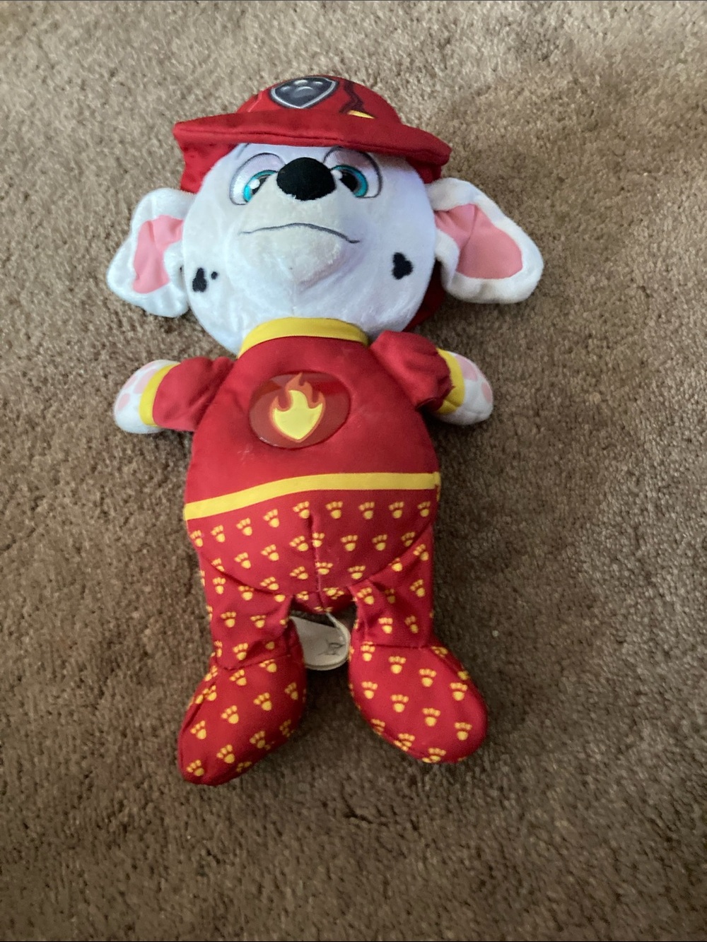 Paw Patrol Marshall Red and Yellow Plush Fire Pup talking